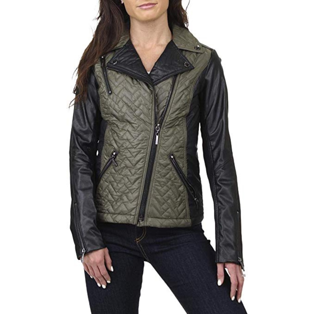 Laundry By Shelli Segal Asymmetrical Moto Jacket